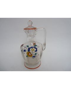 Carafe cristal émaillé Art deco SEVRES