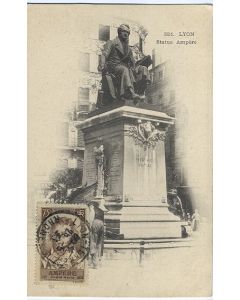 Carte-maximum France n° 310 - Statue Ampère