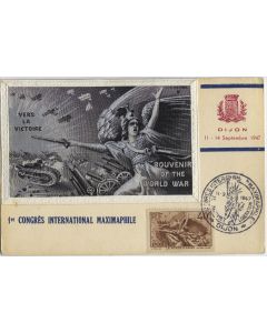 Carte-maximum France n° 315 - La Marseillaise soie tissée