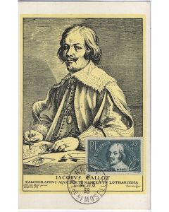 Carte-maximum France n° 381- Jacques Callot