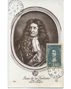 Carte-maximum France n° 397 - Jean de la Fontaine