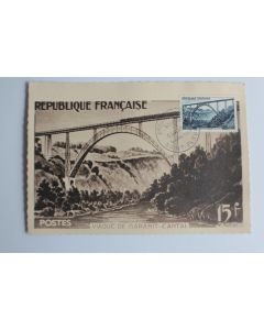 Carte Maximum Viaduc de Garabit Cantal FDC 1952