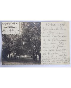 Carte photo Blida Les Glacières Allée des Châtaigniers Algérie