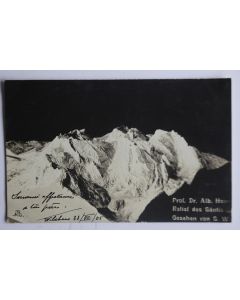 Carte photo montagne Prof Dr. Alb. Heim Relief des Säntis Suisse