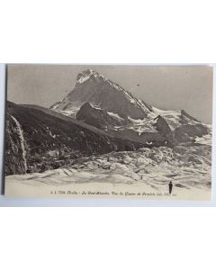 Carte postale ancienne Arolla Dent-Blanche glacier de Ferpècle Suisse