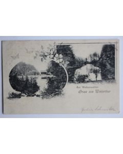 Carte postale ancienne Gruss aus Winterthur Suisse