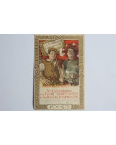 Carte postale ancienne Jahrhundertfeier Eintritts Schaffhausens Suisse