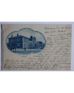 Carte postale ancienne Winterthur Bahnhof Suisse
