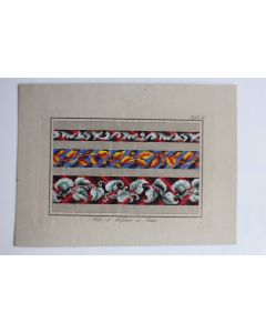 Carton tapisserie de Berlin Hertz & Wegener XIXe siècle