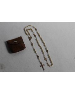 Chapelet ancien perles et vermeil + écrin