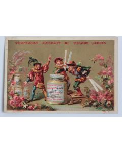 Chromo publicitaire LIEBIG Véritable extrait de viande D. Hutinet