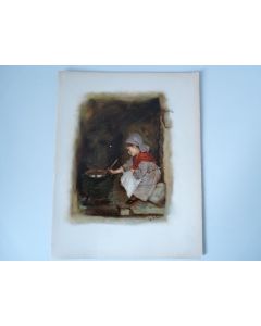 Chromolithographie enfant Marie Ellen Seymour LUCAS
