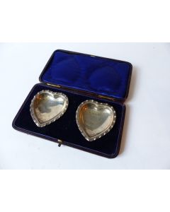 Coffret de mariage cœurs argent