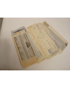 Collection de 55 Titres de paiements de 1840 à 1959