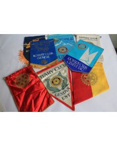 Collection de 8 anciens fanions ROTARY CLUB 