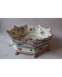 Coupe octogonale en faience de GIEN