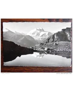 CP Photo Suisse Valais Meidensee am Z´Meidenpass Weisshorn