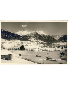 CP Suisse Berne Blick auf Gstaad im Winter Gifferhorn