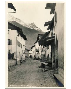 CP Suisse Grisons Dorfgasse Sta. Maria (Münstertal) Petit village Hotel