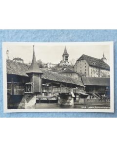 CP Suisse Luzern Spreuerbrücke Kappellbrücker Pont de Lucerne