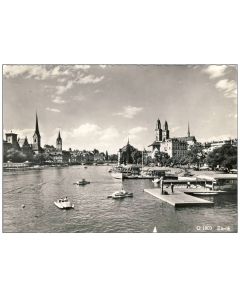 CP Suisse Zurich Bateaux Pédalos + cachet