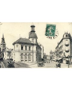 CPA 01 AIN - BOURG - La Poste Église protestante