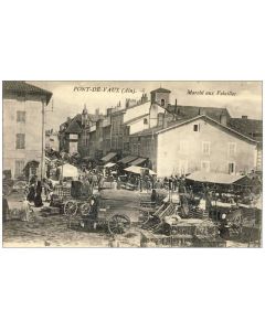 CPA 01 Ain Pont de Vaux - Marché aux volailles