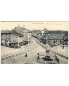 CPA 01 AIN PONT DE VAUX Place Joubert Grande Rue