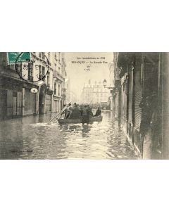 CPA 25 DOUBS BESANCON - Les inondations en 1910