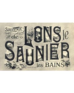 CPA 39 JURA LONS LE SAUNIER Souvenir 1908