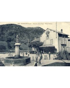 CPA 39 JURA MOIRANS Quartier de la Gare Mont Robert animé enfants