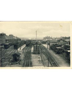 CPA 52 HAUTE MARNE CHAUMONT La Gare vue du Pont des Flâneurs Train