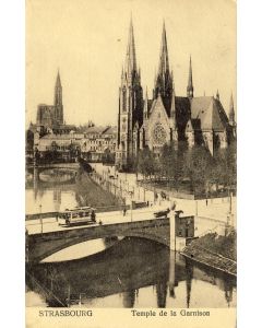 CPA 67 BAS RHIN STRASBOURG Temple de la Garnison Cathédrale Église