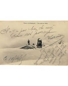 CPA 68 HAUT RHIN Ferme de Schmargult Hiver Café Restaurant Bernez Honeck