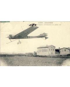 CPA 69 RHONE LYON Aviation LATHAM Monoplan Antoinette en plein vol