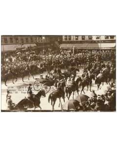 CPA 69 RHONE LYON  Visite du Président de la République Rue de la République Cavalerie LL BF