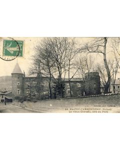 CPA 69 Rhône Sainte Foy l'Argentiere Le vieux château côté du Parc