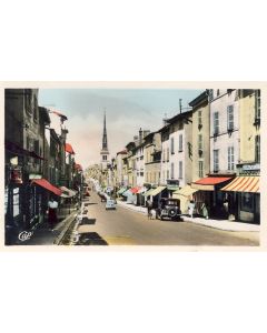 CPA 69 RHONE VILLEFRANCHE Rue Nationale vieille automobile