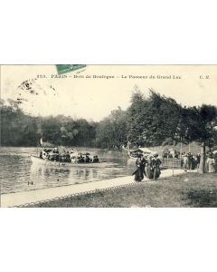 CPA 75 PARIS - Bois de Boulogne passeur du Granc Lac