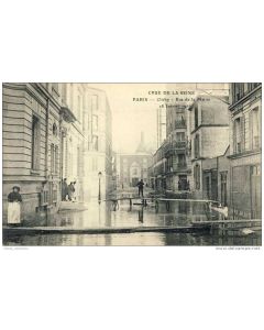 CPA 75 PARIS - CLICHY - Inondations 1910