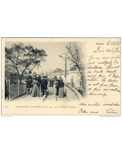 CPA 75 PARIS - Exposition Universelle 1900 Trottoir roulant
