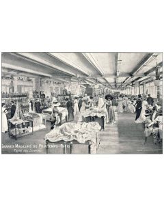 CPA 75 PARIS Grands Magasins du Printemps Soieries