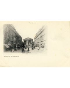 CPA 75 PARIS - Rue Royale La Madeleine fiacre chevaux
