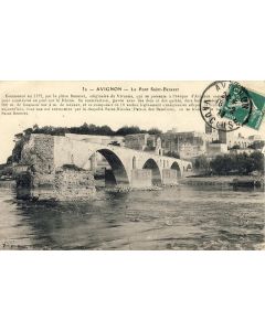 CPA 84 VAUCLUSE AVIGNON  Le Pont Saint Benezet Histoire