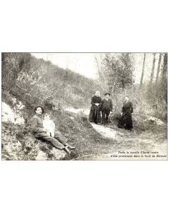 CPA 85 VENDEE MERVENT Toute la famille Clairet rentre de promenade dans la forêt Soldat Aveugle
