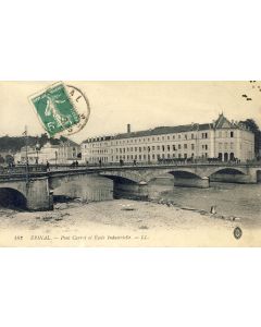 CPA 88 VOSGES Épinal Pont Carnot et École Industrielle