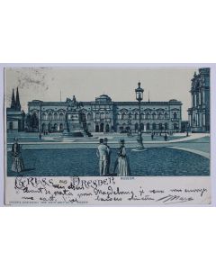 CPA Allemagne Gruss aus Dresden Museum