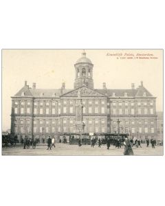 CPA Amsterdam Koninklijk Paleis animé