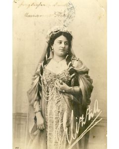 CPA Artiste Allemande signée