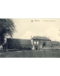 CPA BELGIQUE WATERLOO Vue générale d'HOUGOUMONT Fiacre